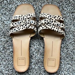 Dolce vita leopard sandals